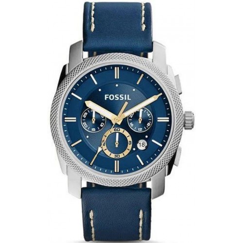 Мужские наручные часы Fossil модели FS5262 в синем цвете.