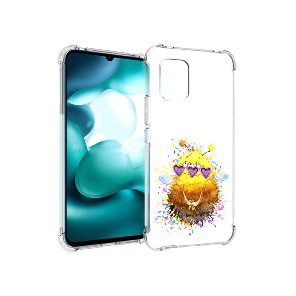 

Чехол MyPads Tocco для Xiaomi Mi 10 Lite Пушитый шмель (PT150213.294.143), Прозрачный, Tocco