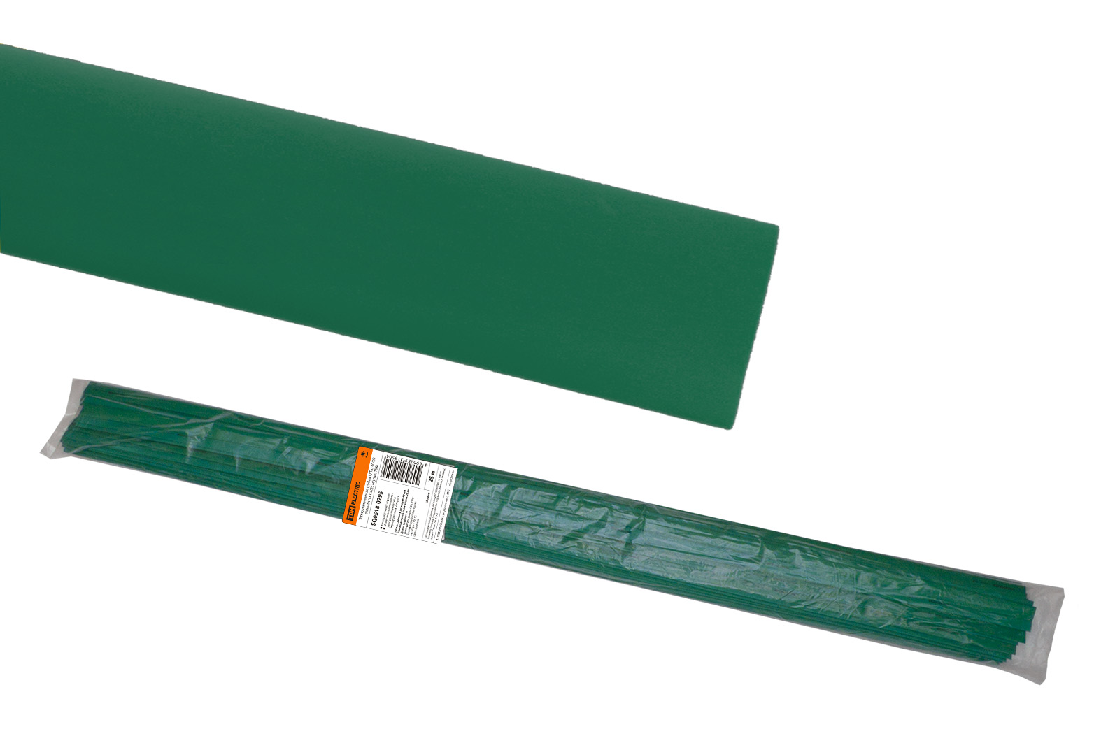 Термоусаживаемая трубка TDM ELECTRIC ТУТнг 40/20 зеленая по 1м (25 м/упак) SQ0518-0295