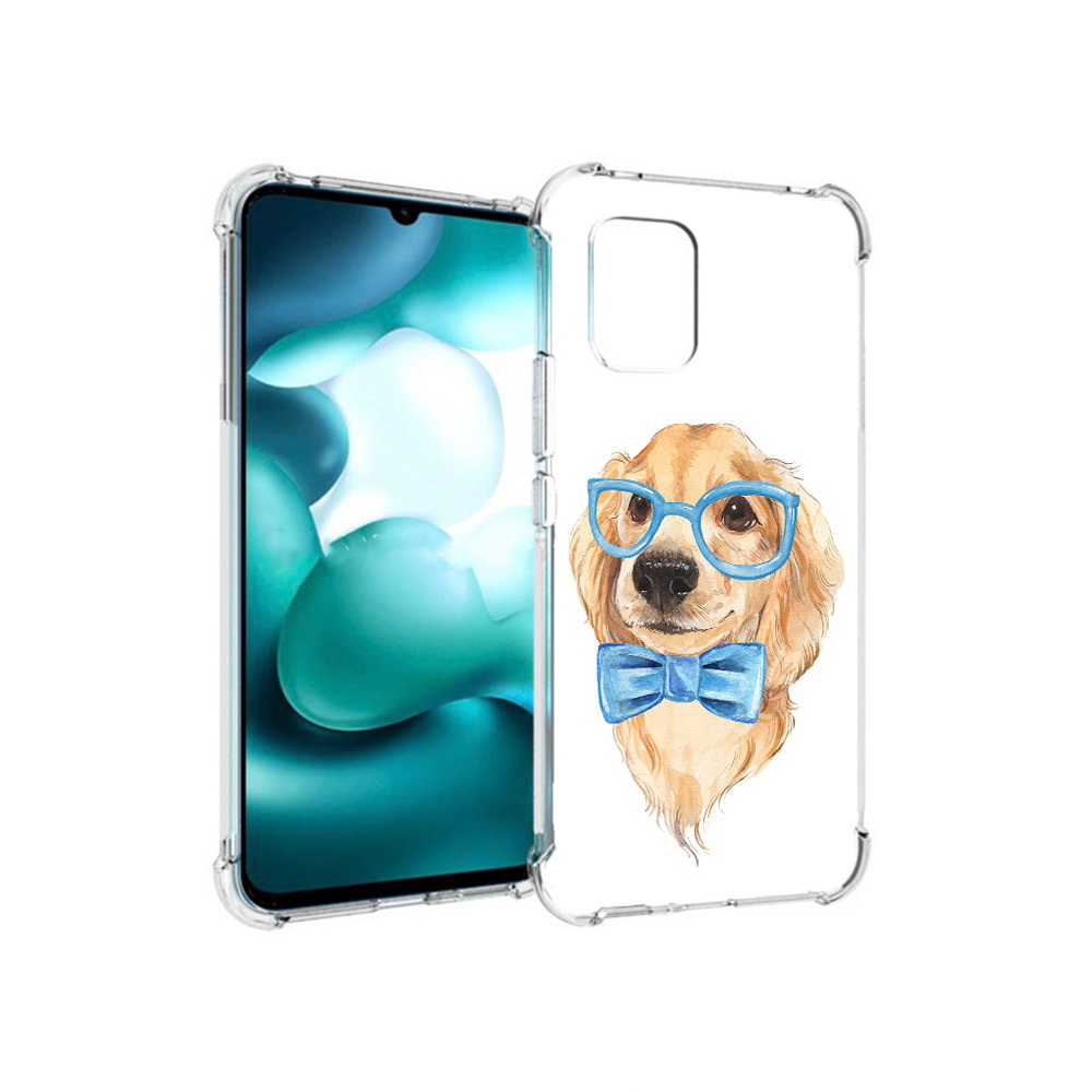 

Чехол MyPads Tocco для Xiaomi Mi 10 Lite Собака интеллигент (PT150213.294.159), Прозрачный, Tocco