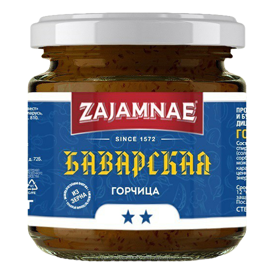 Горчица Zajamnae Баварская 190 г