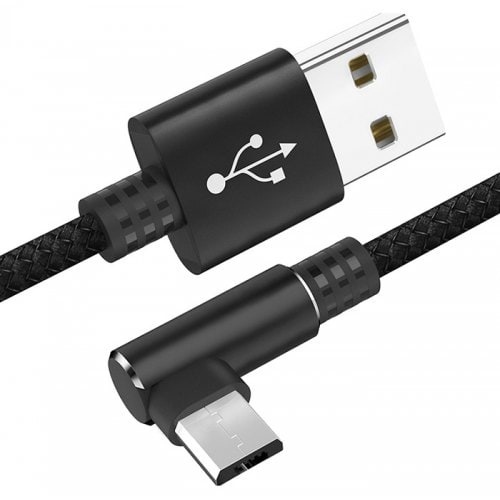 

Кабель для компьютера угловой NoBrand USB A - USB Type-C 25 см (GG-055311), Синий;черный