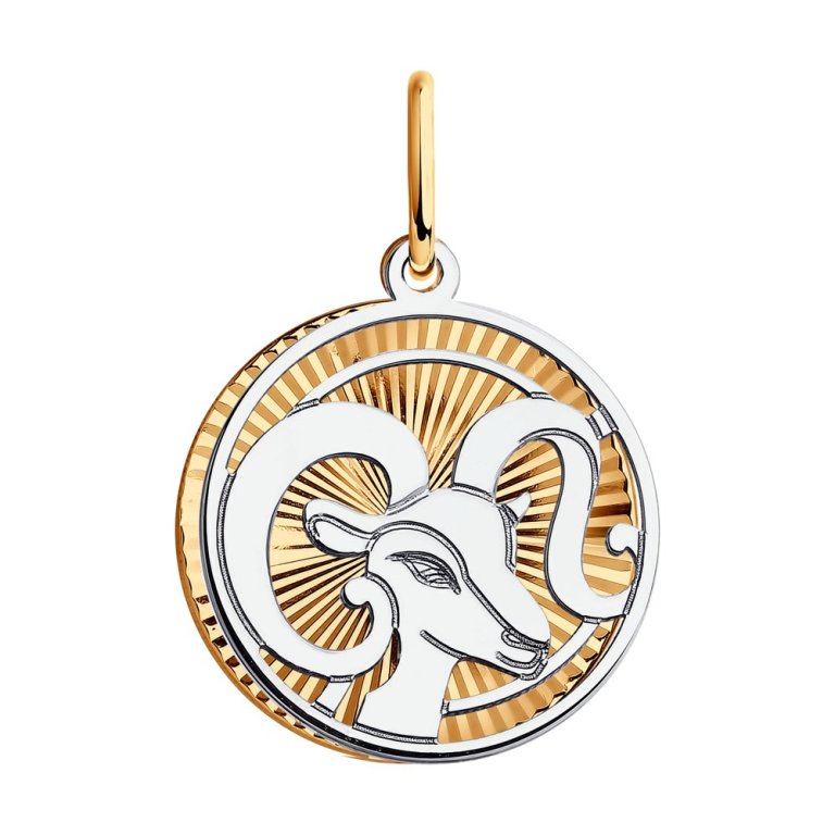 Подвеска из комбинированного золота SOKOLOV 35699