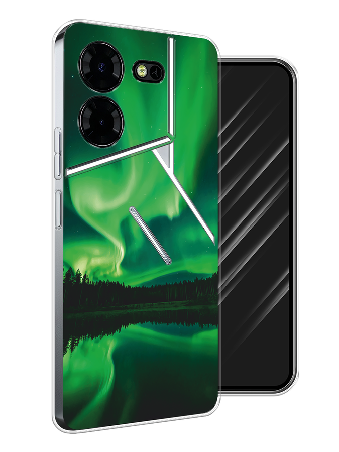 

Чехол Awog на Tecno Pova 5 Pro 5G "Ночные пейзажи 7", Зеленый;черный, 304550-1