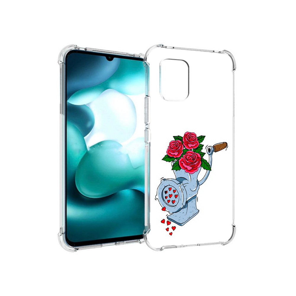

Чехол MyPads Tocco для Xiaomi Mi 10 Lite Цветочные сердца (PT150213.294.199), Прозрачный, Tocco