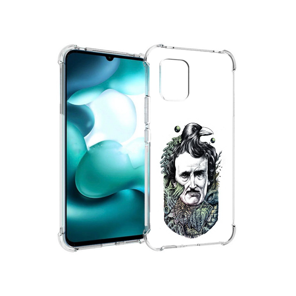 

Чехол MyPads Tocco для Xiaomi Mi 10 Lite Эдгар Аллан с вороном (PT150213.294.203), Прозрачный, Tocco