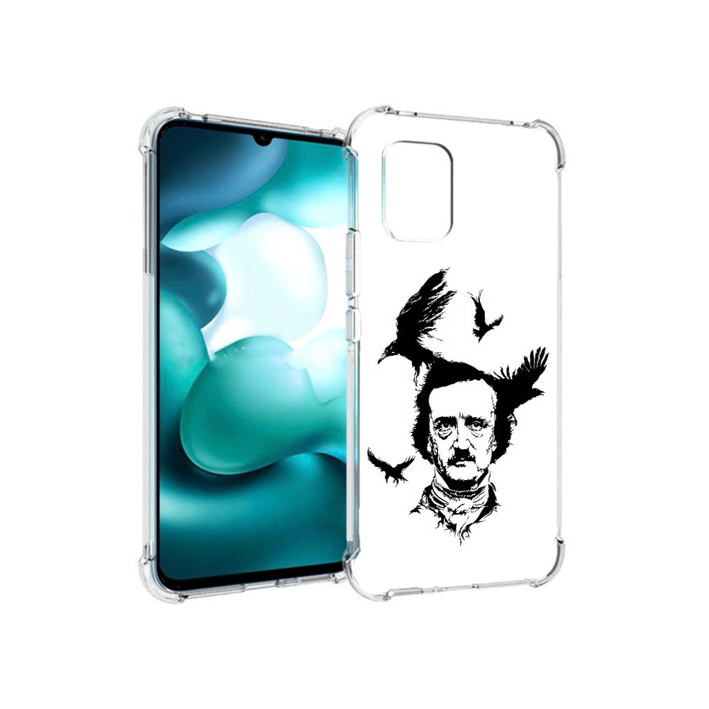 

Чехол MyPads Tocco для Xiaomi Mi 10 Lite Эдгар Аллан черно белый (PT150213.294.204), Прозрачный, Tocco