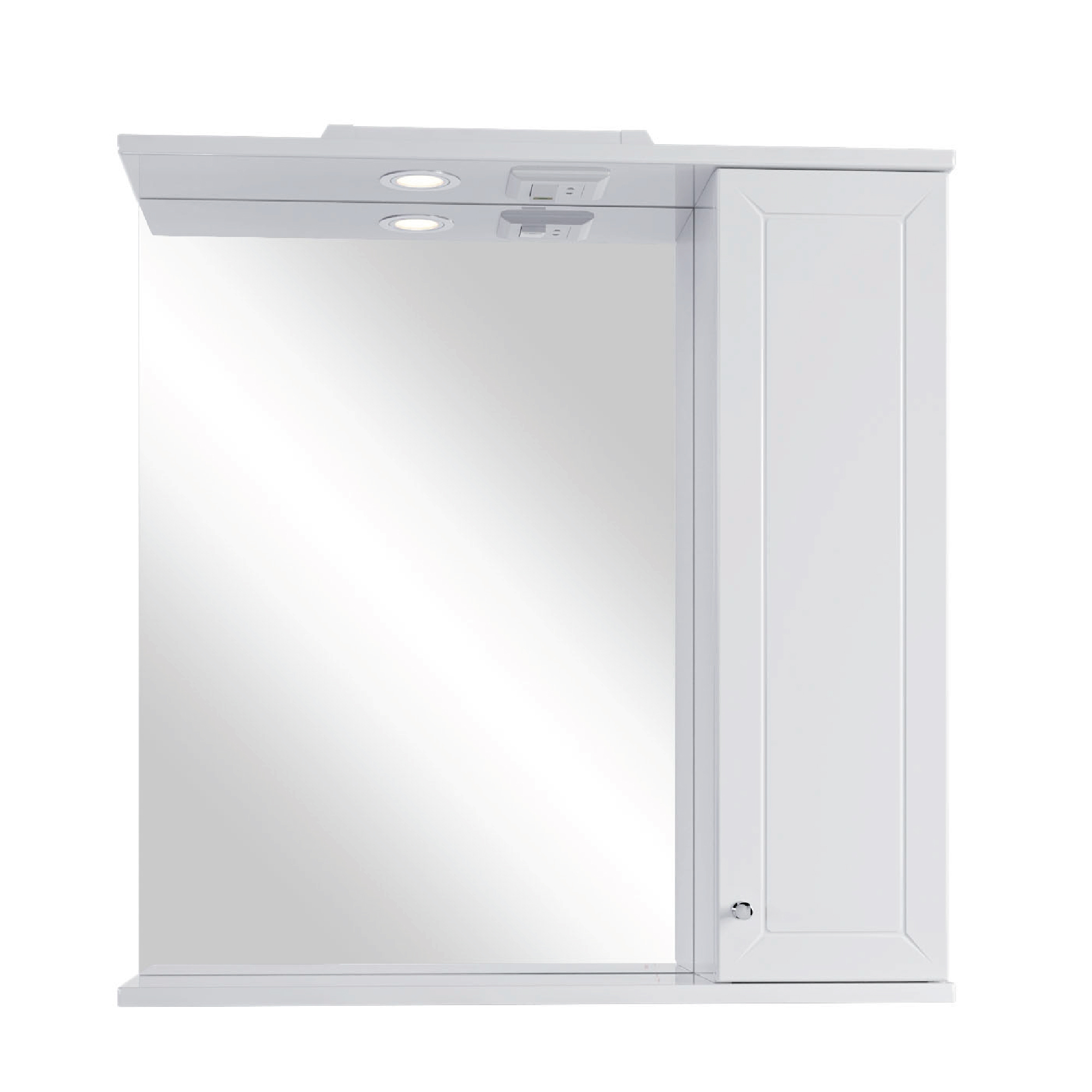 Зеркальный шкаф для ванной SanStar Бриз 70 зеркальный шкаф для ванной бриклаер палермо 55 белый глянец