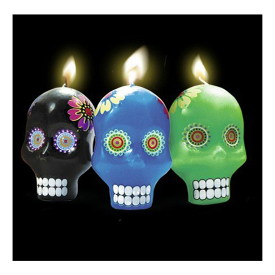 

Свеча праздничная фигурная Halloween Череп 7 см в ассортименте