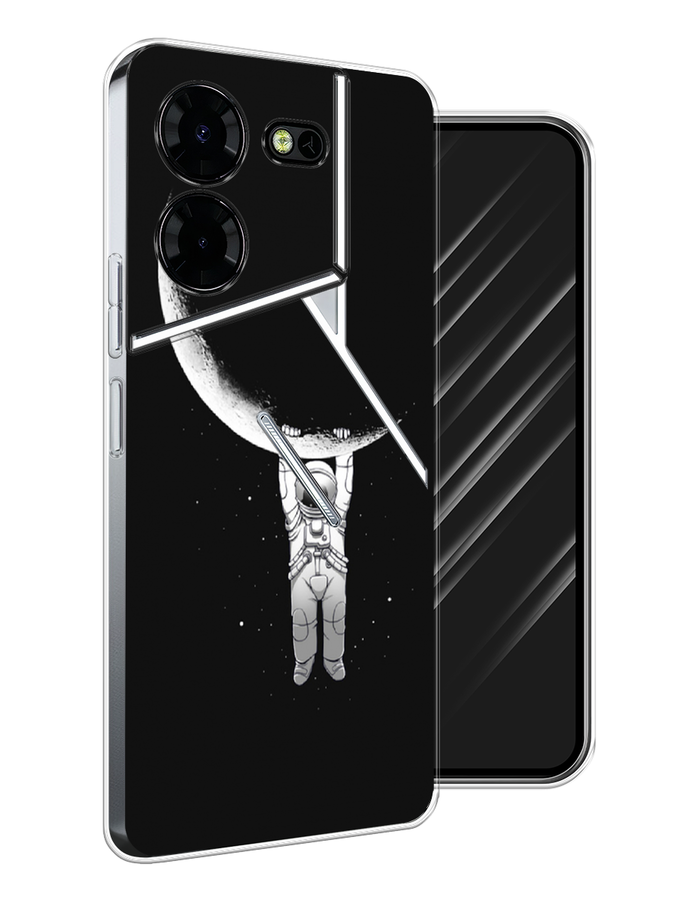 

Чехол Awog на Tecno Pova 5 Pro 5G "Космонавт", Белый;черный, 304550-1