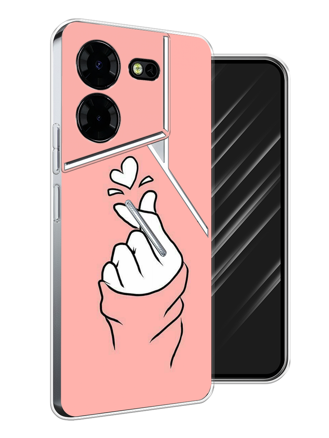 

Чехол Awog на Tecno Pova 5 Pro 5G "Любовь-щелк", Оранжевый, 304550-1