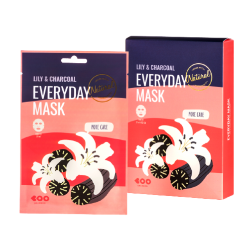 Dearboo Маска для лица «сужение пор» - Lily&charcoal every day mask, 27мл шампунь для ежедневного применения cemani every day