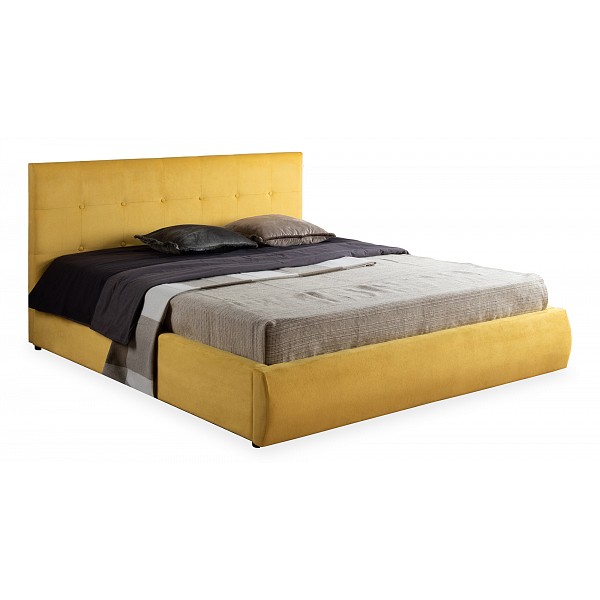 фото Кровать без матраса наша мебель селеста, желтый/фиолетовый velutto 15