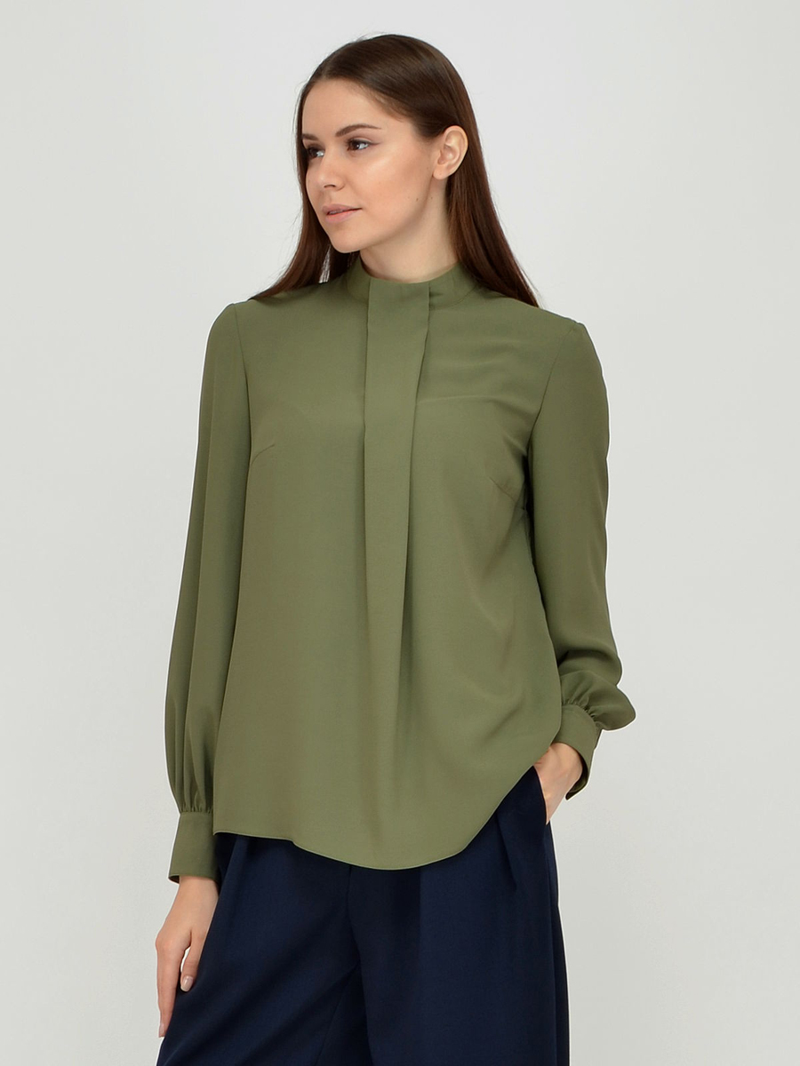 

Блуза женская 1001dress VI00015LB зеленая 50, VI00015