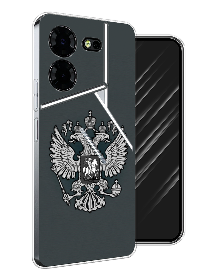 

Чехол Awog на Tecno Pova 5 Pro 5G "Герб России серый", 304550-1