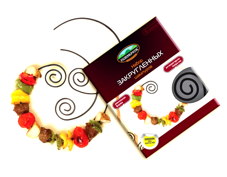 Набор закругленных шампуров