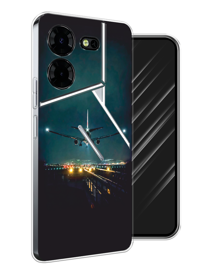 

Чехол Awog на Tecno Pova 5 Pro 5G "Ночной рейс", Черный, 304550-1
