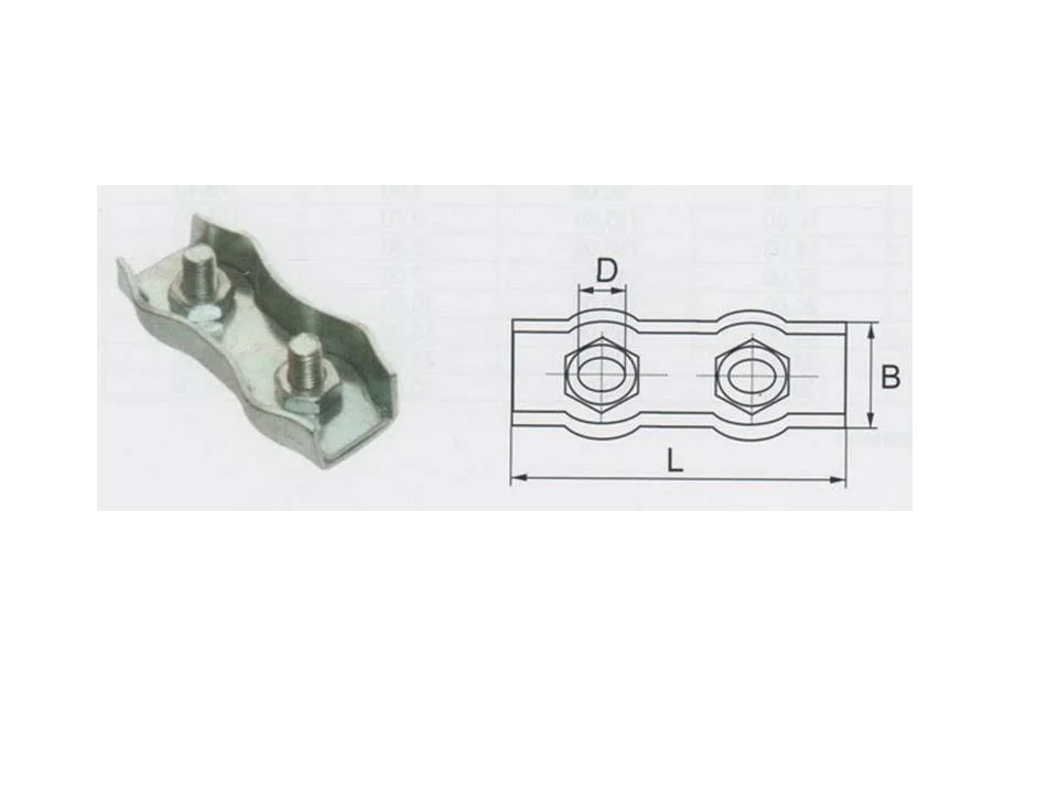 

Зажим троса двойной DUBLEX D2мм оцинкованный