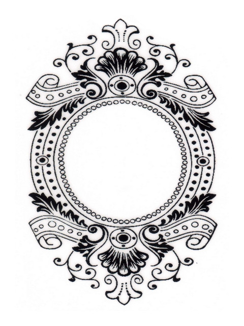 

Штамп резиновый «Baroque Frame», 6,6x10,1см