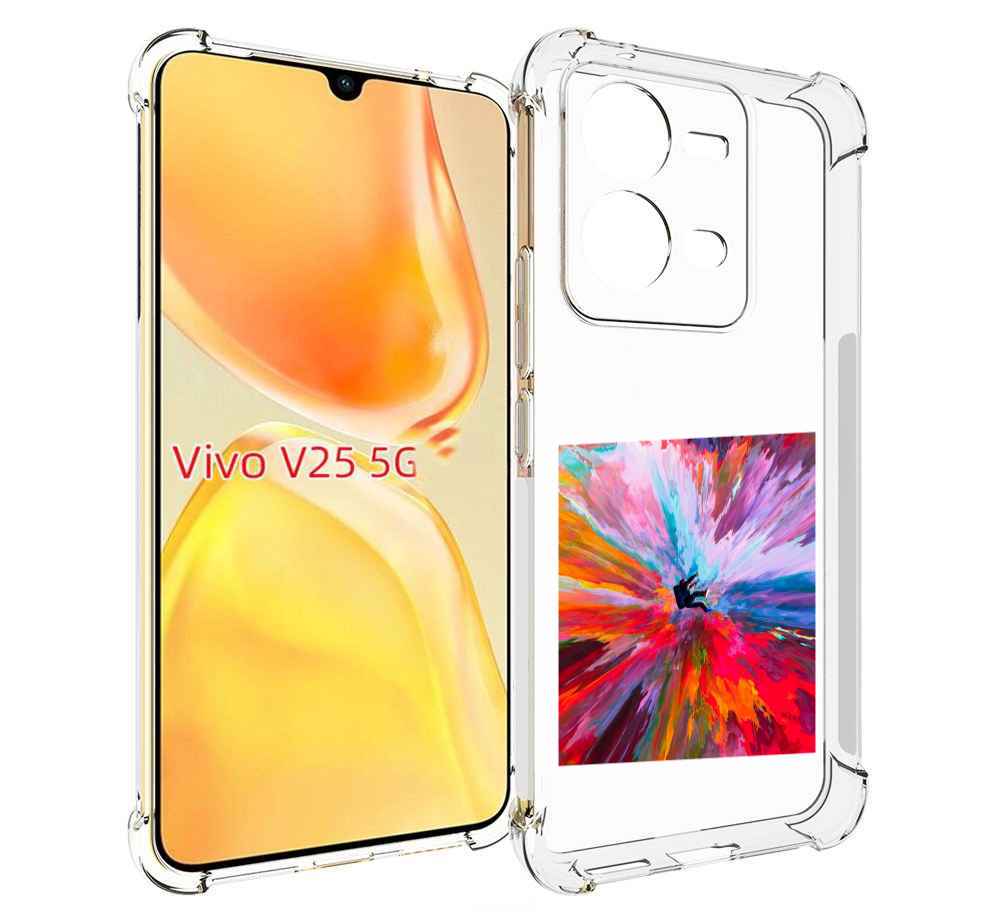 

Чехол MyPads красочный астранавт для Vivo V25 5G / V25e, Прозрачный, Tocco