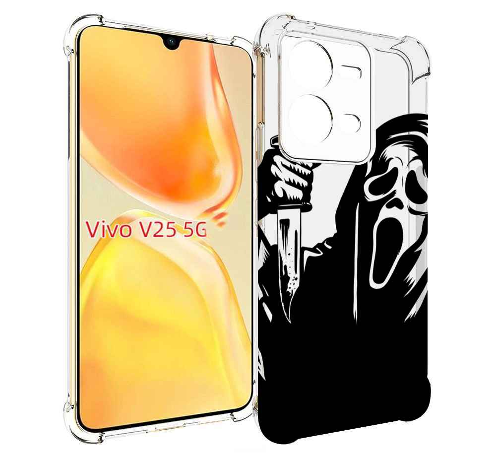 

Чехол MyPads крик-с-ножом для Vivo V25 5G / V25e, Прозрачный, Tocco
