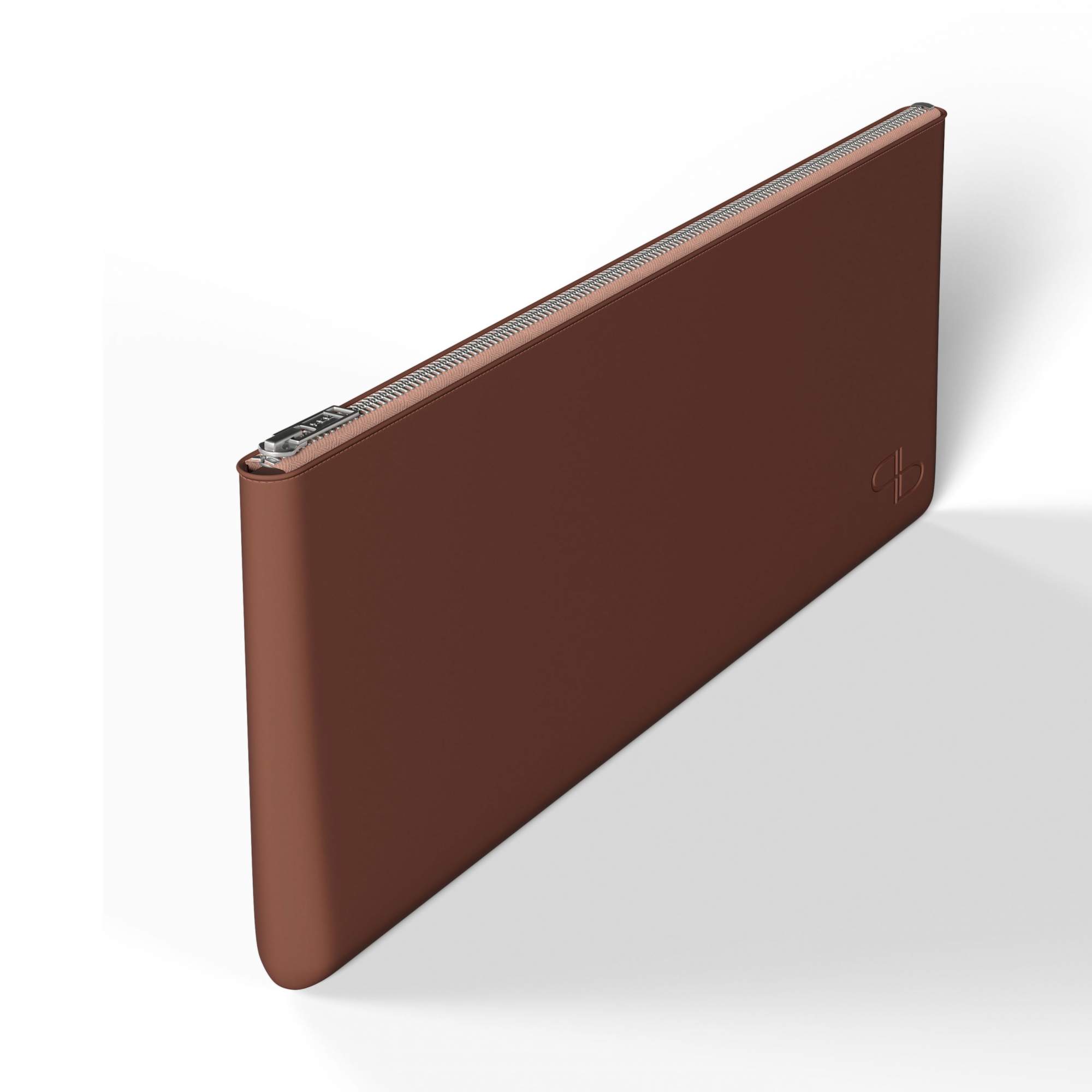 Чехол для кистей для макияжа PAPUK BEAUTY футляр-органайзер на молнии кофейный 2599₽