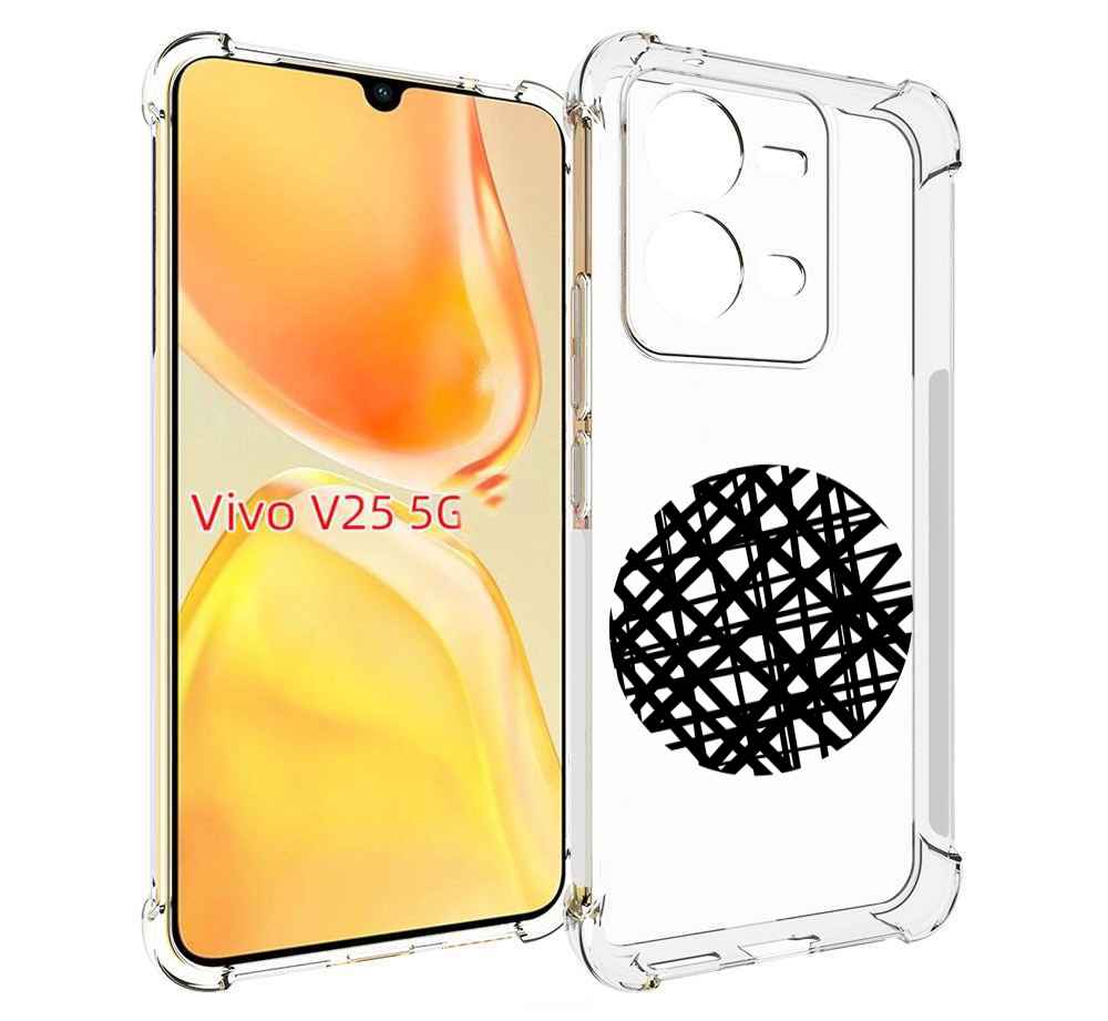 

Чехол MyPads круглая-абстракция для Vivo V25 5G / V25e, Прозрачный, Tocco