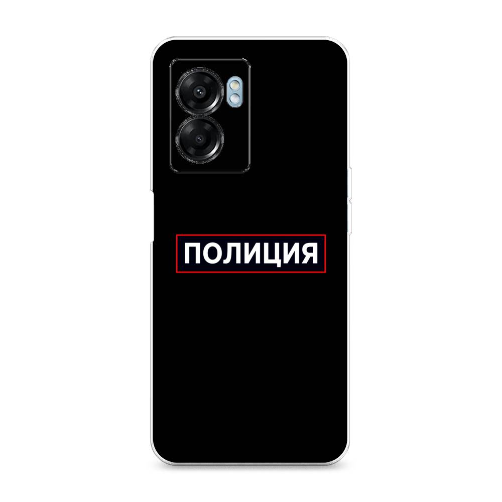 фото Силиконовый чехол "police logo" на oppo a57 5g awog