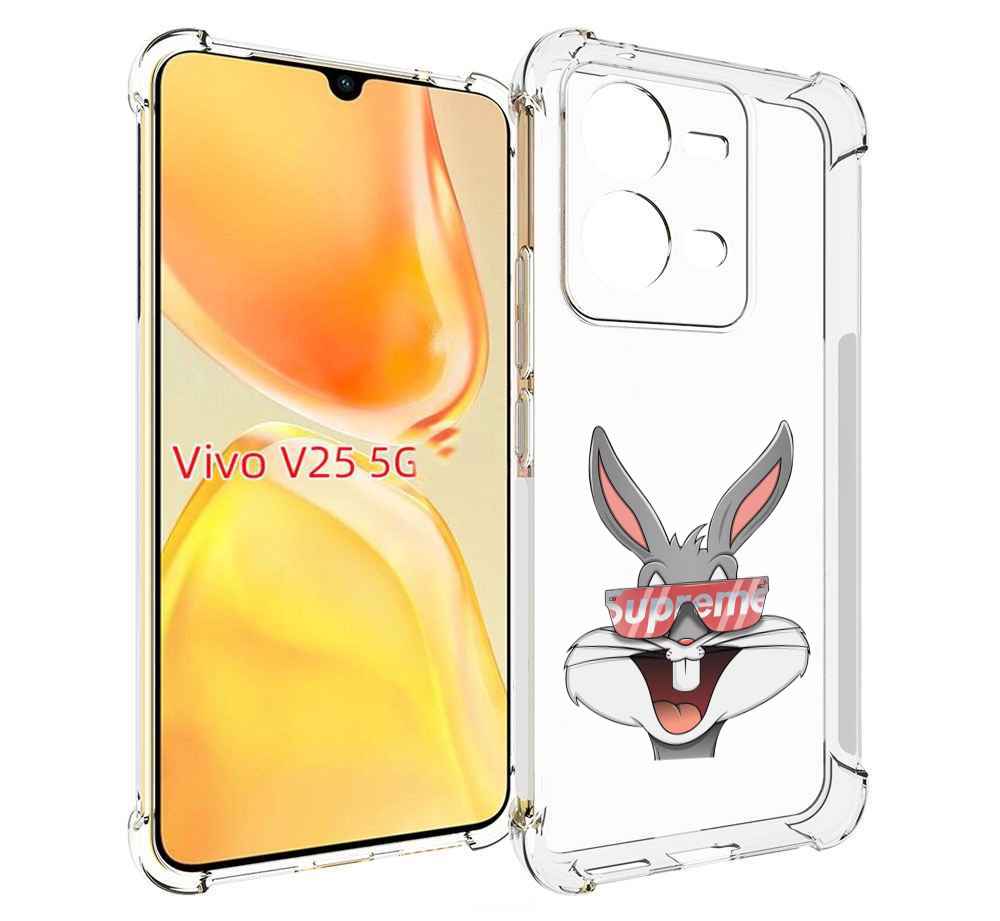 

Чехол MyPads крутой-заяц для Vivo V25 5G / V25e, Прозрачный, Tocco
