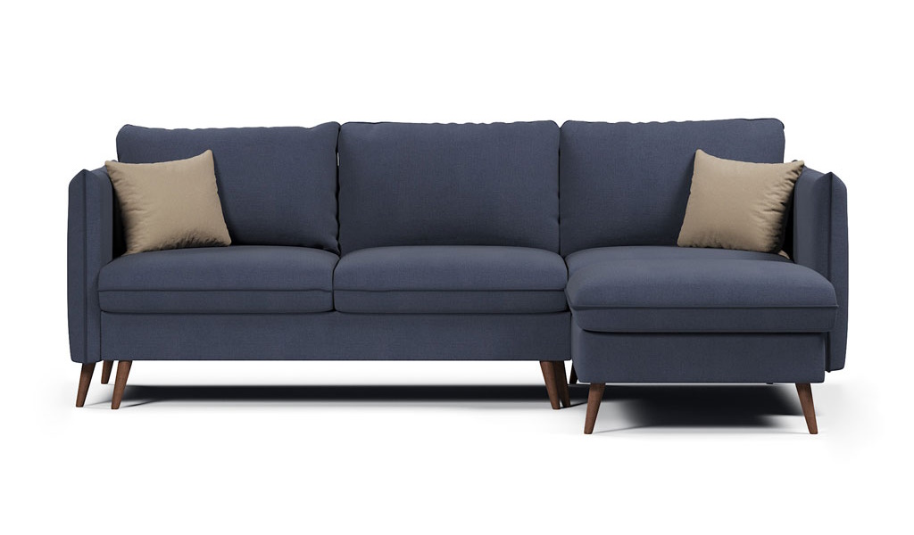 

Угловой диван-кровать 4Home Пекин, 247х175х96 см, Navy, правый, Еврокнижка, Пекин У ДГ