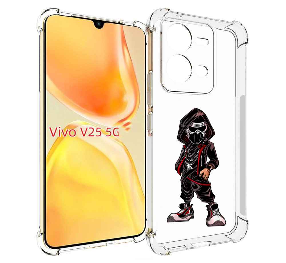 

Чехол MyPads крутой-ниндзя для Vivo V25 5G / V25e, Прозрачный, Tocco