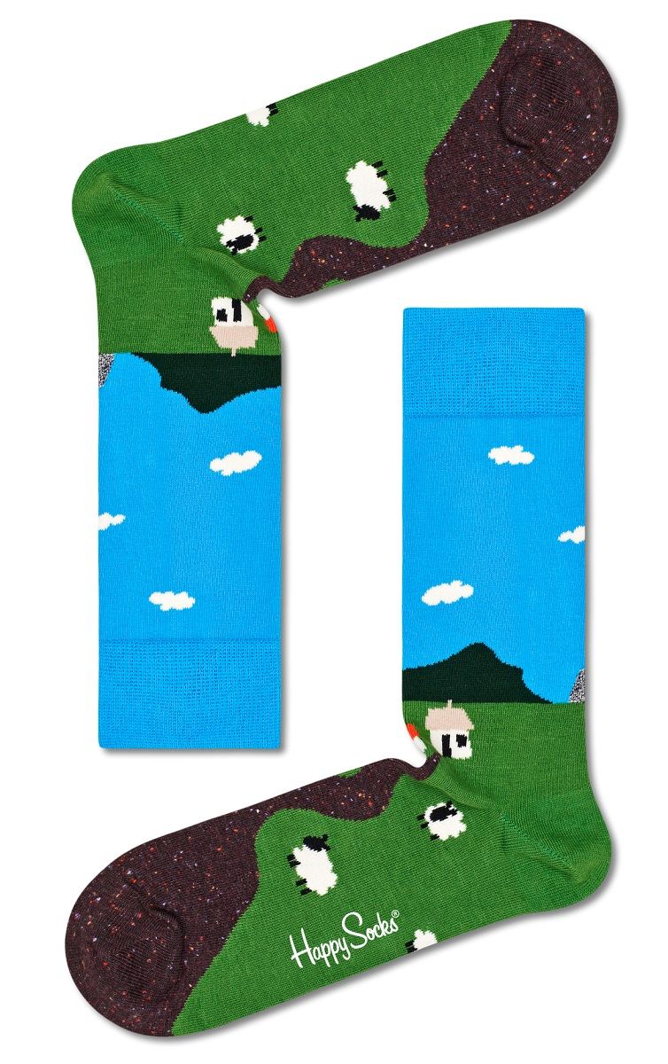 

Носки унисекс Happy Socks LHS01 голубые 29, Голубой, LHS01