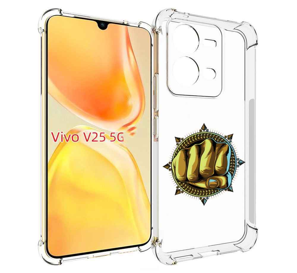 

Чехол MyPads кулак для Vivo V25 5G / V25e, Прозрачный, Tocco