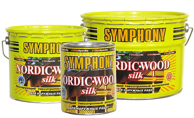 Пропитка для дерева Symphony Nordic-Wood Silk (Симфония Нордик Вуд Шелк)