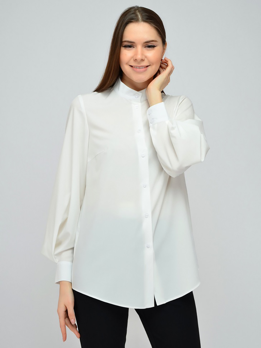 

Блуза женская 1001dress VI00131GY белая 54, VI00131