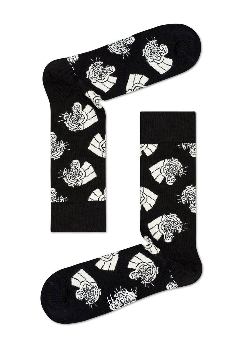 

Носки унисекс Happy Socks JAG01 черные 25, Черный, JAG01