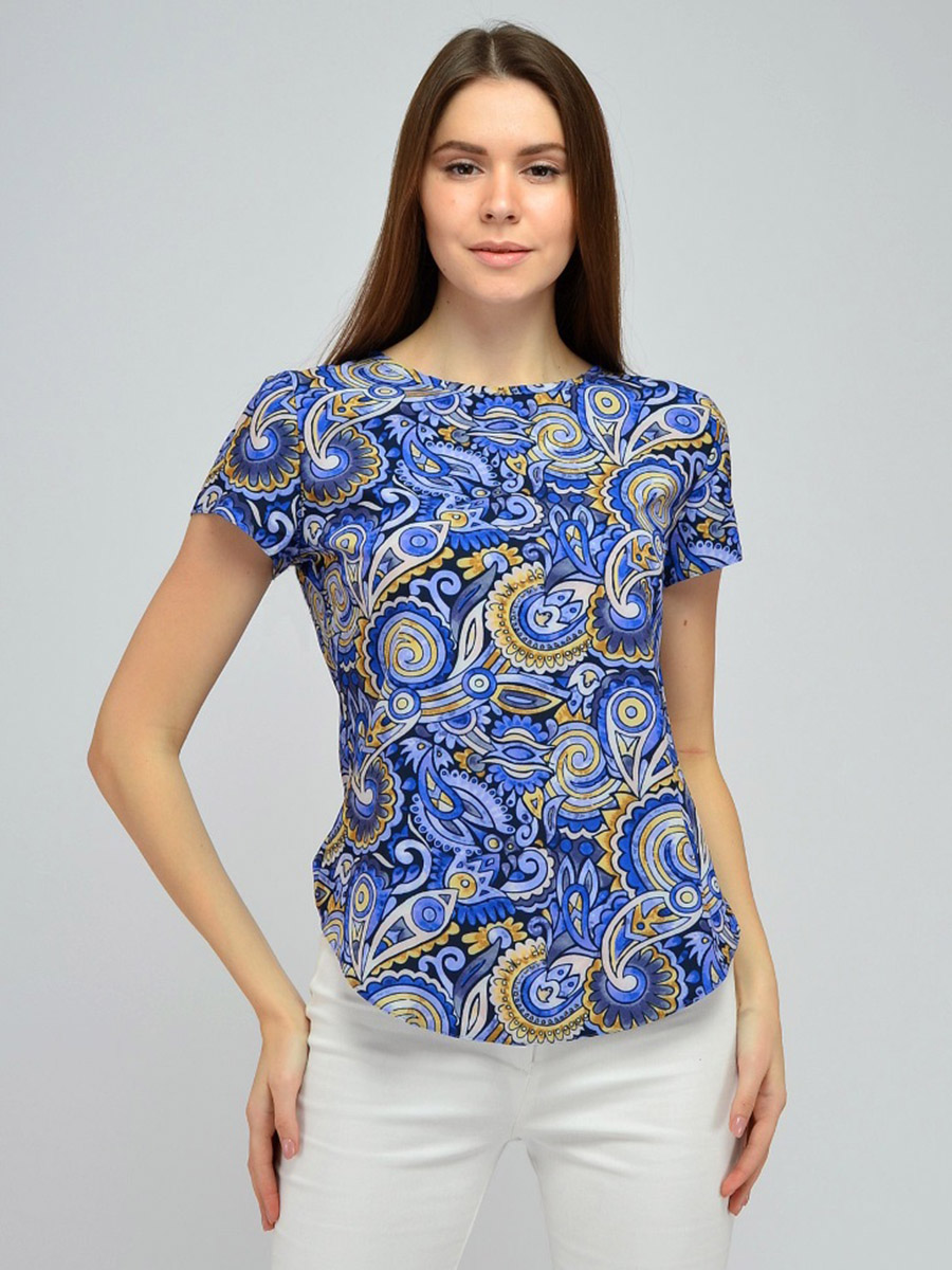 

Блуза женская 1001dress VI00140BL синяя 50, VI00140