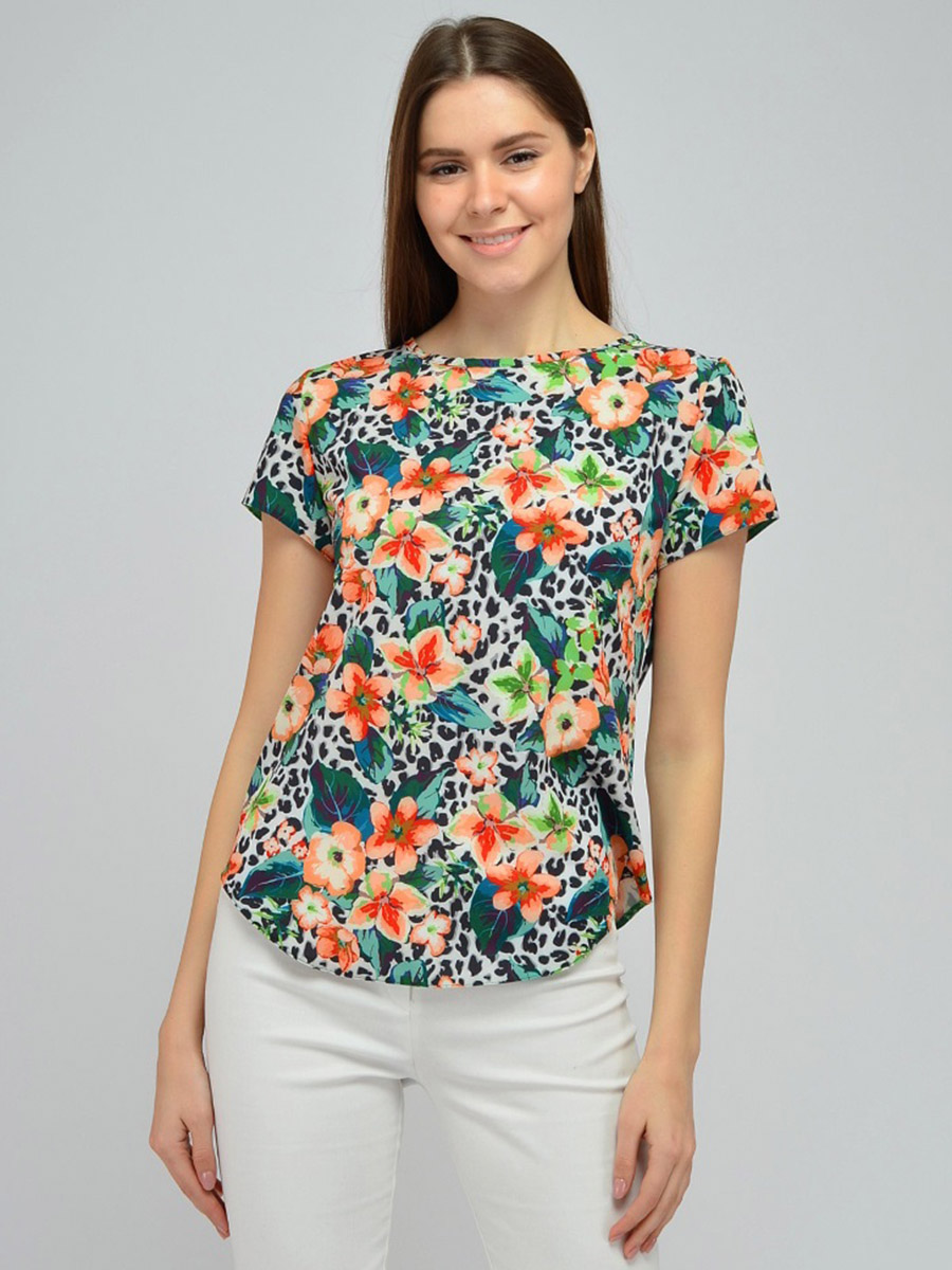 

Блуза женская 1001dress VI00140BL зеленая 52, VI00140