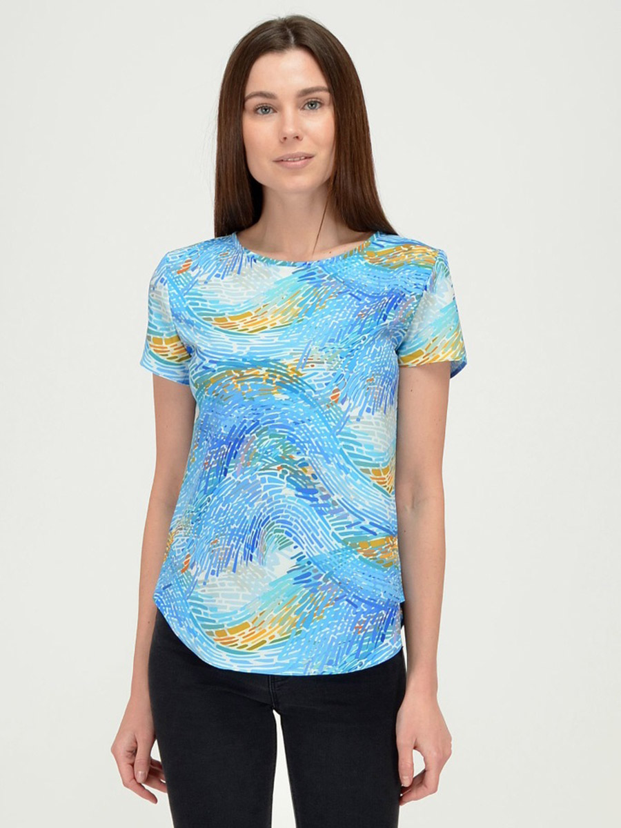 

Блуза женская 1001dress VI00143LB голубая 52, VI00143LB