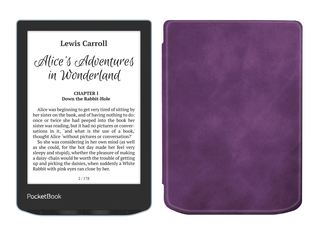 

Электронная книга PocketBook 629 Verse Bright Blue с чехлом ReaderONE Purple, Голубой;серый;фиолетовый, PocketBook 629 Verse с чехлом