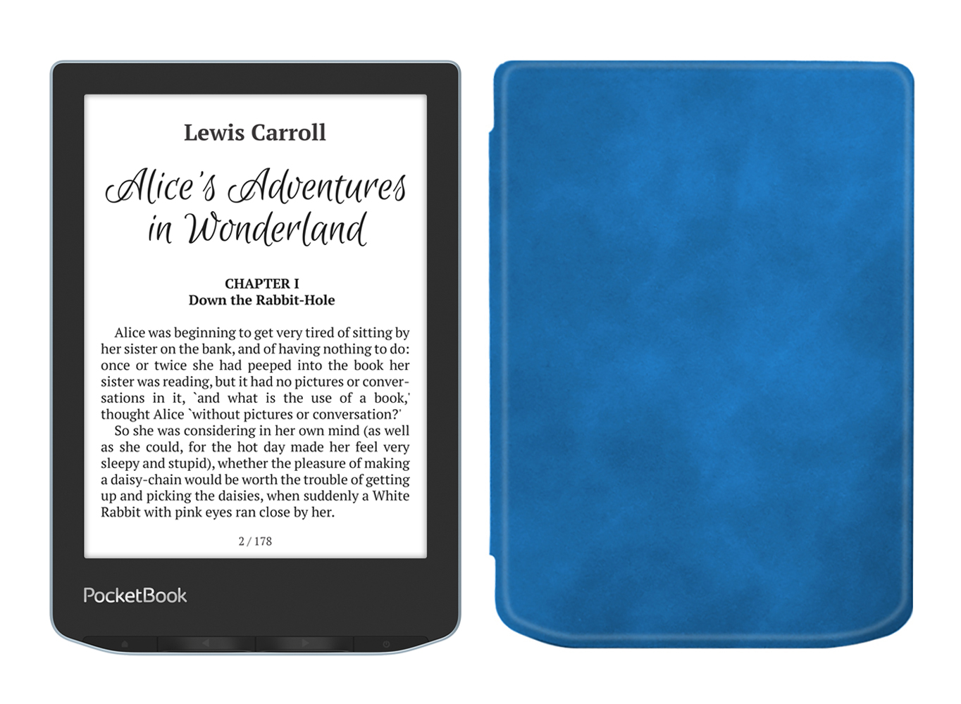 

Электронная книга PocketBook 629 Verse Bright Blue с чехлом ReaderONE Light Blue, Голубой;серый, PocketBook 629 Verse с чехлом