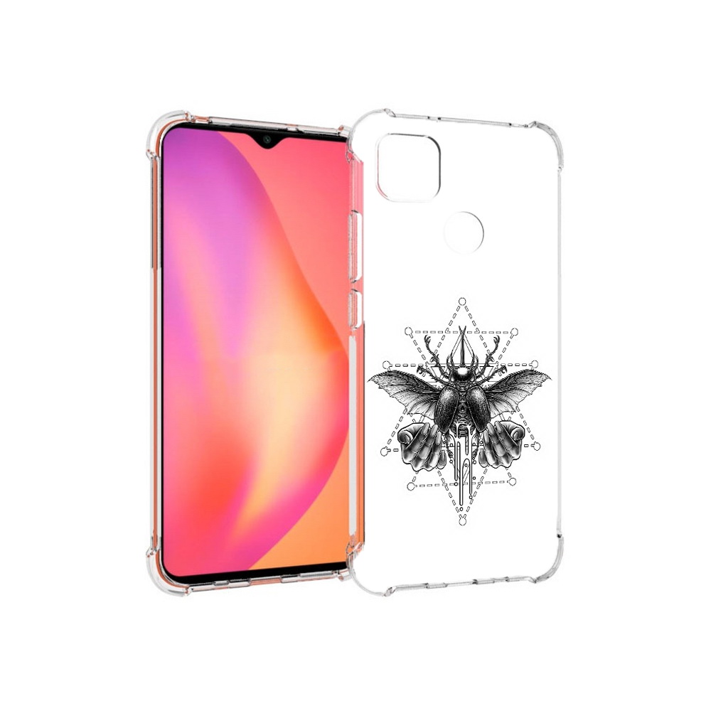 

Чехол MyPads Tocco для Xiaomi Redmi 9C скарабей (PT152115.265.601), Прозрачный, Tocco