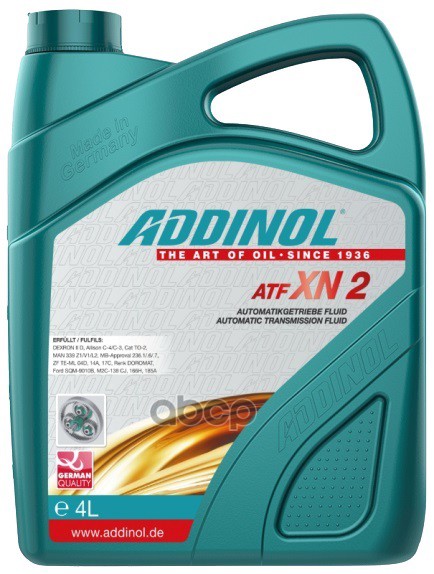 Жидкость Для Акпп И Гур Addinol Atf Xn 2, 4л ADDINOL арт. 4014766251237