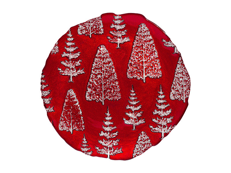 

Блюдо Elan Gallery Лес 21x21x2cm Silver-Red 120838, Лес