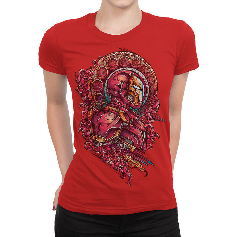 

Футболка женская Dream Shirts Супергерой Женская 10008101 красная XL, Супергерой Женская 10008101