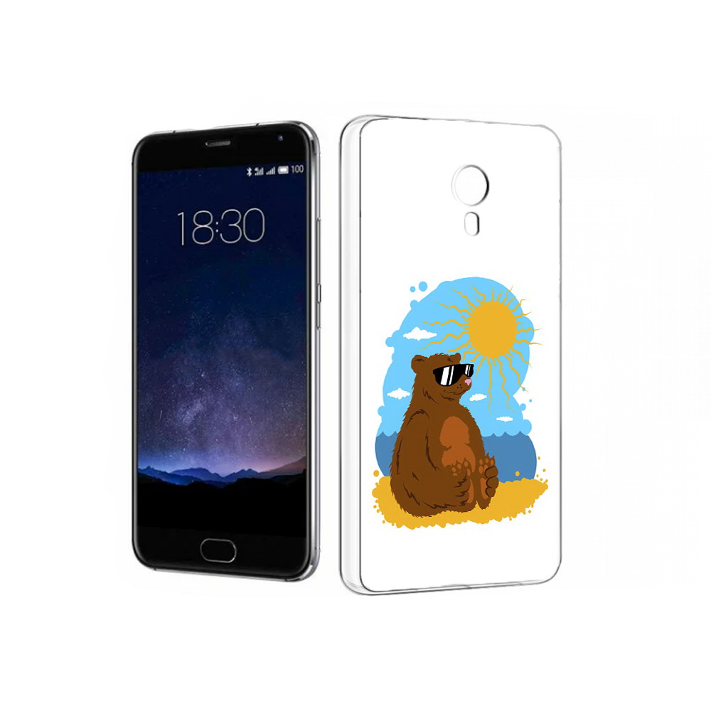 

Чехол MyPads Tocco для Meizu Pro 5 медведь на чиле (PT18126.86.468), Прозрачный, Tocco