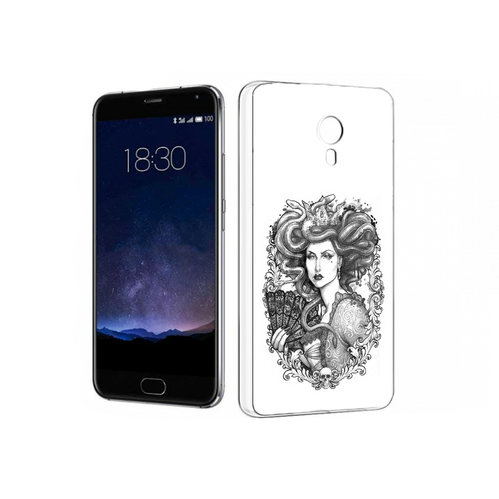 

Чехол MyPads Tocco для Meizu Pro 5 медуза черно белый (PT18126.86.472), Прозрачный, Tocco