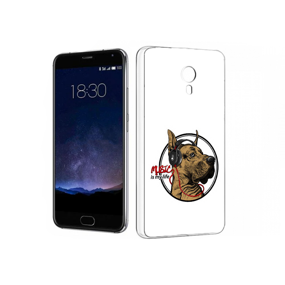 

Чехол MyPads Tocco для Meizu Pro 5 музыкальная собака (PT18126.86.490), Прозрачный, Tocco