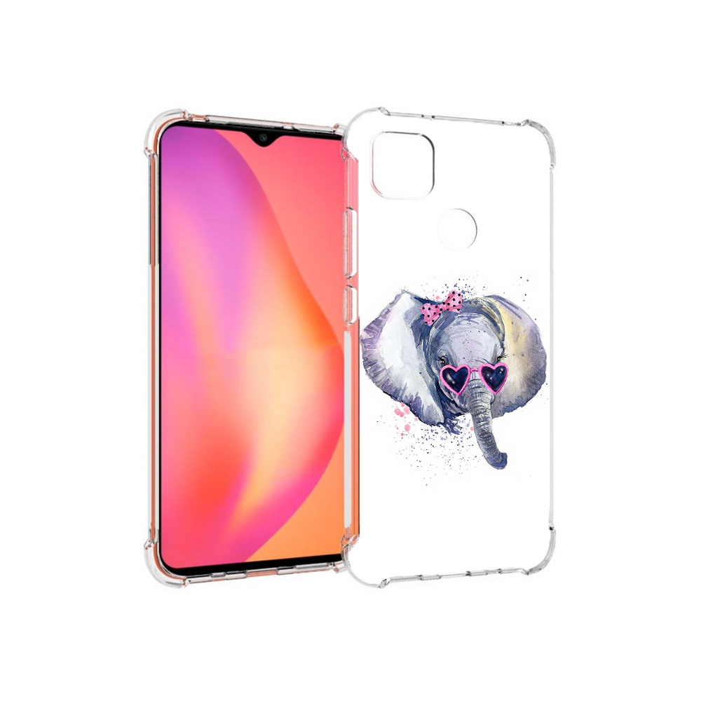 

Чехол MyPads Tocco для Xiaomi Redmi 9C слоник в очках (PT152115.265.608), Прозрачный, Tocco