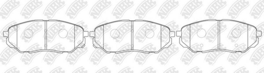 

Тормозные колодки NiBK передние дисковые PN0662